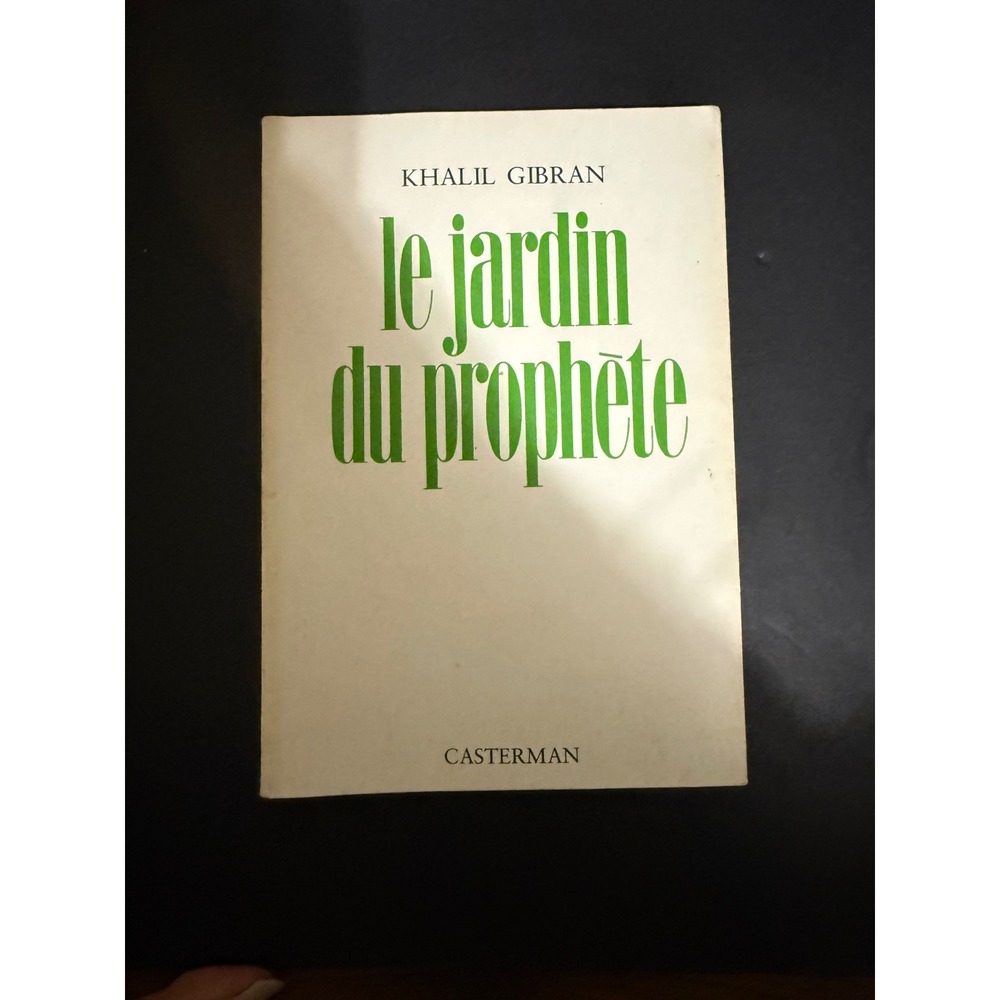 Khalil Gibran Le Jardin du Prophete French Edition 1979 Casterman Paperback